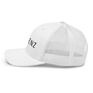 R-benz White Trucker Cap